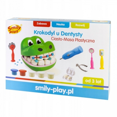 Krokodyl u Dentysty - ciasto masa plastyczna Smily Play